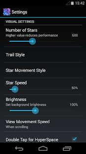 Starfield 3D Parallax LWP - screenshot thumbnail