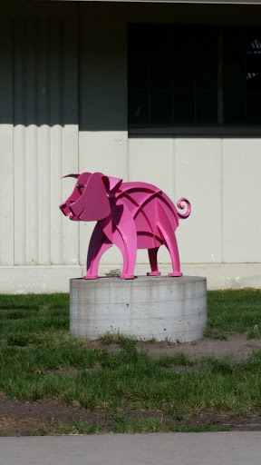 Pink Pig Statue
