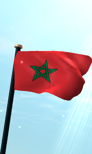 Morocco Flag 3D Live Wallpaper