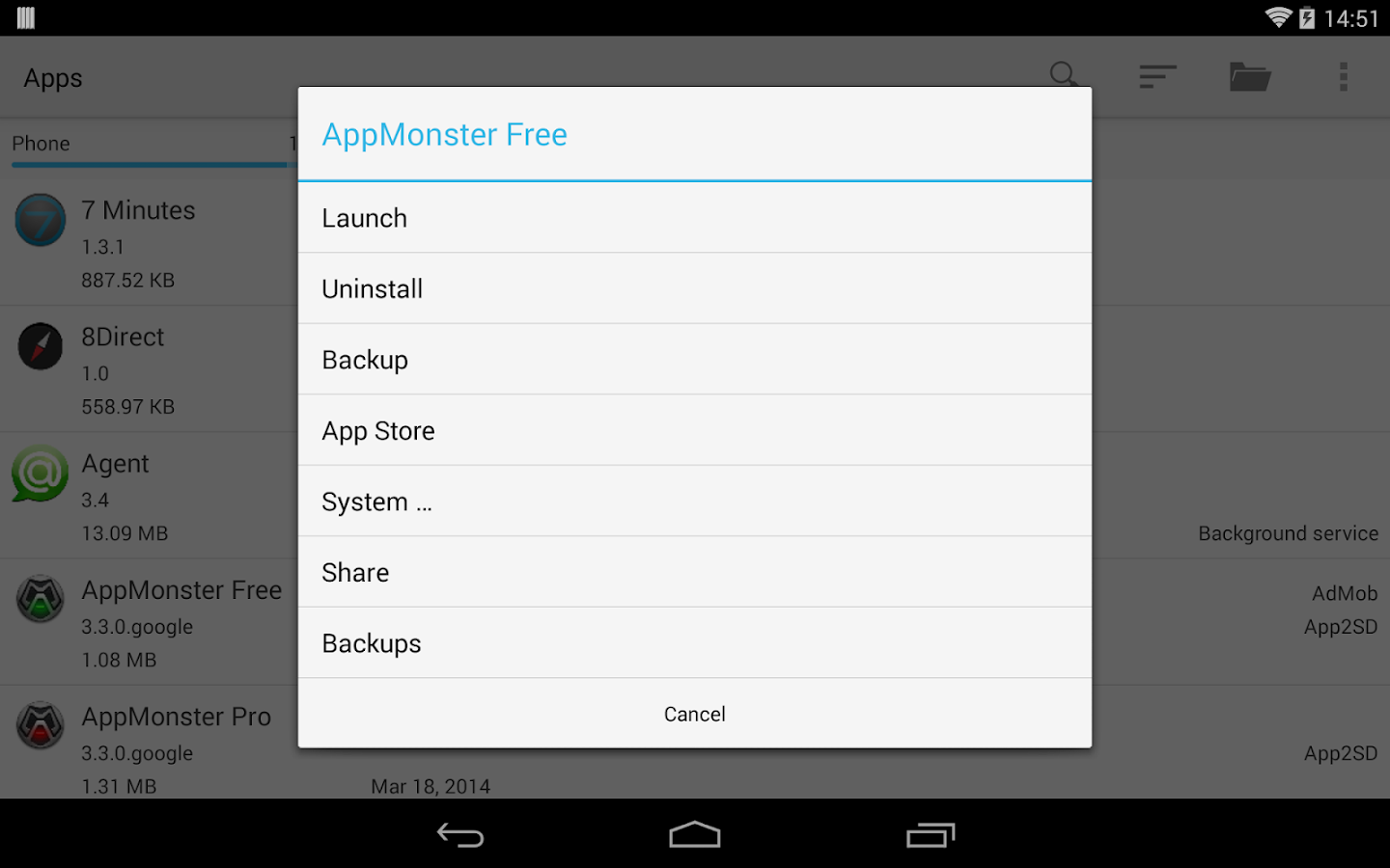 AppMonster Pro Backup Restore - screenshot
