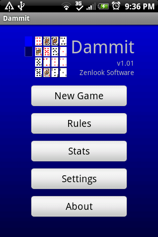 Android application Dammit screenshort