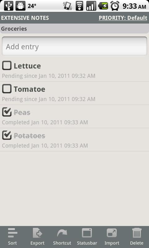 Android application Extensive Notes Pro - Notepad screenshort