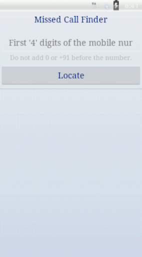 Missed Call Finder-Locator