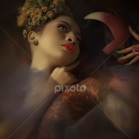 “there is no shortage of fault to be found amid our stars”  by Sulfhian Sultiamiharja - People Portraits of Women