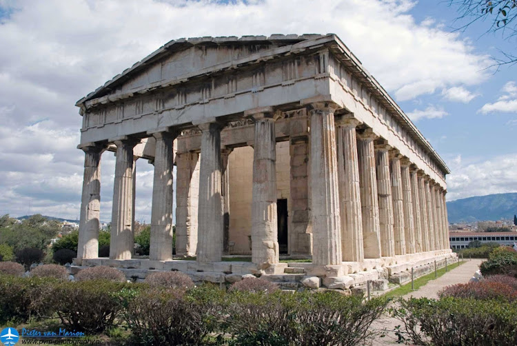 The Temple of Hephaestus in Athens, Greece, was begun in 449 BC, just two years before the Parthenon.