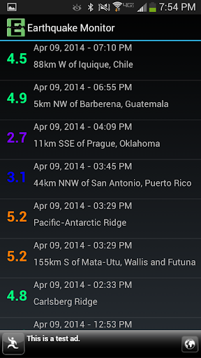 Earthquake Monitor