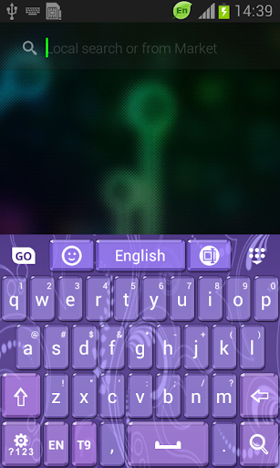 GO Keyboard Lavender