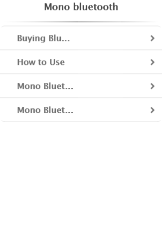Mono bluetooth
