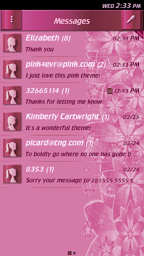 免費下載個人化APP|Pink Sparkle Flower for GO SMS app開箱文|APP開箱王
