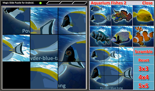 Magic Slide Puzzle A Fishes 2