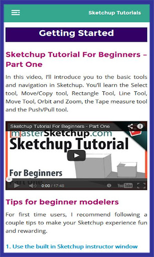 【免費教育App】SketchUp Pro Tutorials-APP點子