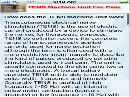 【免費醫療App】TENS Machine Unit For Pain ?-APP點子