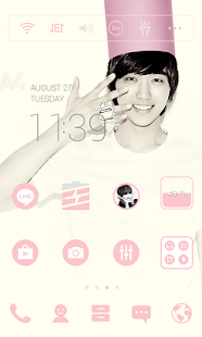 How to install Sandeul LINE Launcher Theme patch 4.3 apk for pc