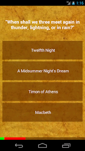 Free Download Shakespeare Quotes Quiz APK