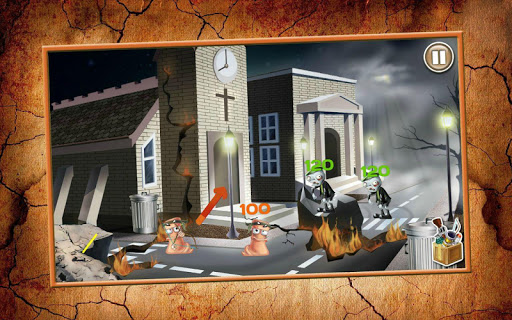 Игра Червячки против Зомби для планшетов на Android
