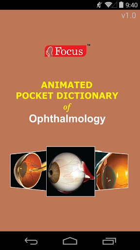 Ophthalmology -Pocket Dict.