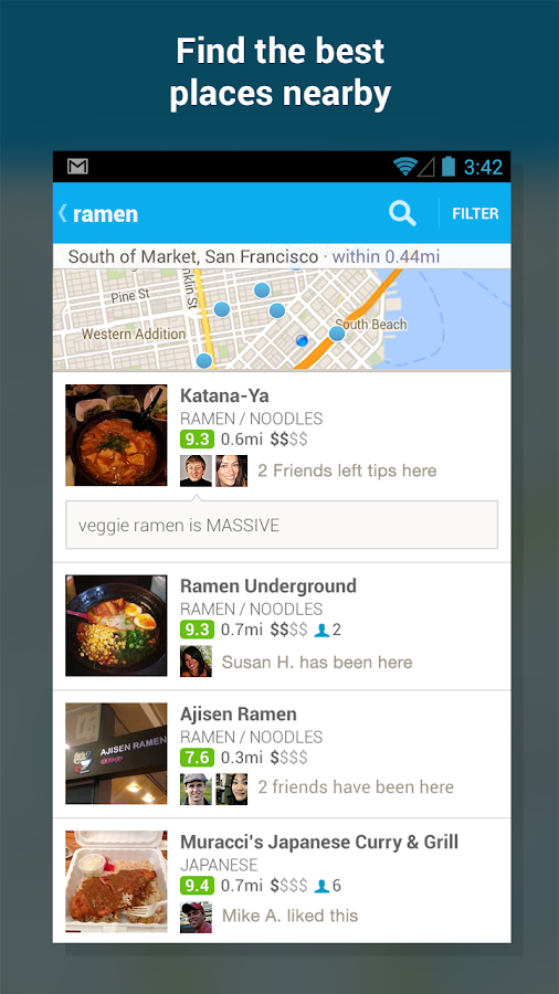 Foursquare - screenshot