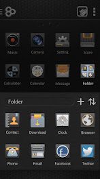 Classic Black Launcher Theme poster 3