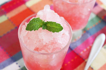 Sugar-Free Pink Grapefruit Granita