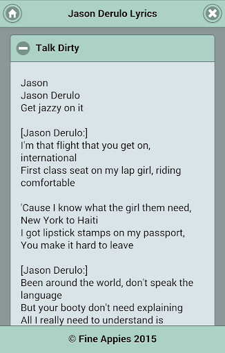 【免費音樂App】Lyrics of Jason Derulo-APP點子