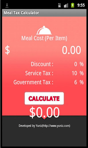 Meal Calculator - FREE