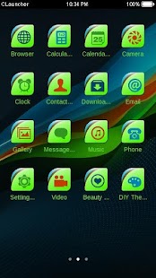 Color Wave Launcher Theme Screenshots 1