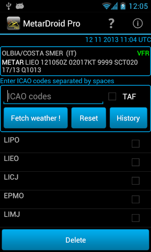 MetarDroid Pro Metar -Taf