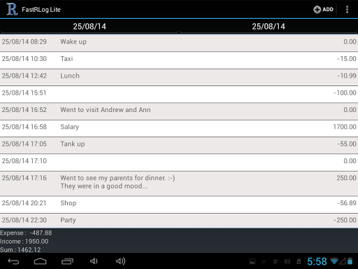 免費下載生產應用APP|Expenses: FastRLog Lite app開箱文|APP開箱王