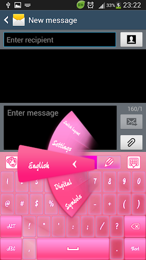 GO Keyboard Pink Satin