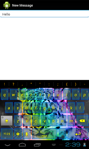 【免費個人化App】Rainbow Cheetah Theme Keyboard-APP點子