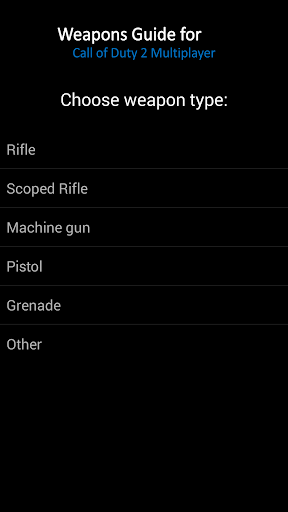 【免費書籍App】Weapons Guide for CoD2-APP點子