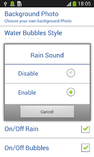 Lastest Photo Rain Bubbles LWP APK for Android
