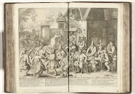 Dansende boeren vieren de vrede, 1713