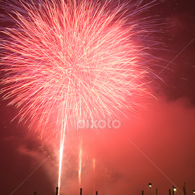 New year eve Fireworks over Grand Canal, Venice by Ian Middleton - Public Holidays New Year’s Eve
