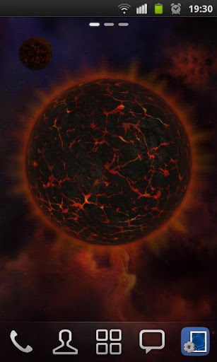 3D Magma Star Wallpaper