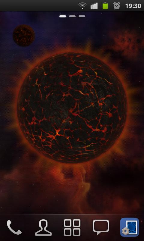 Android application 3D Magma Star Wallpaper screenshort