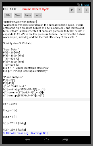EES Equation Solver Android