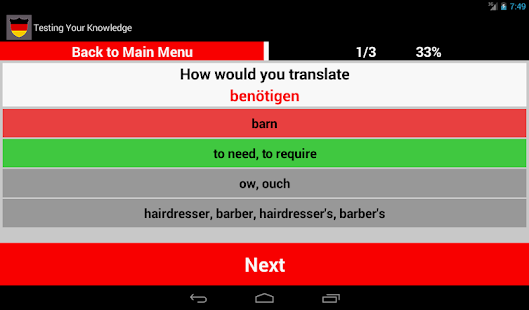 Learn German Words Fast inter. Screenshots 5