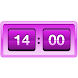 Retro Violet Clock