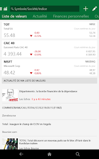  MSN Finance- Cours des actions – Vignette de la capture d'écran  