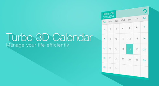 3D Calendar _Turbo EX widget