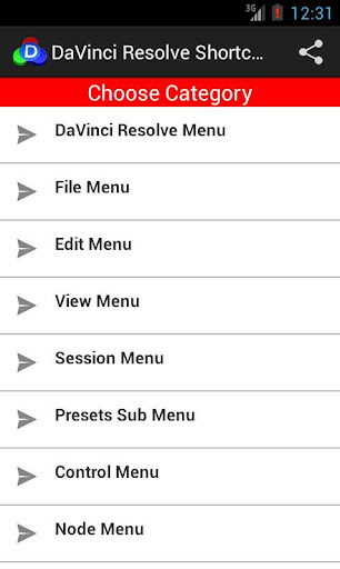 DaVinci Resolve Shortcuts