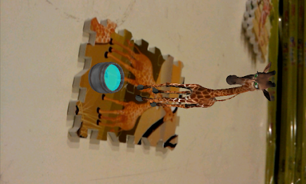 There are animals living ar augmented reality puzzle book poster 4