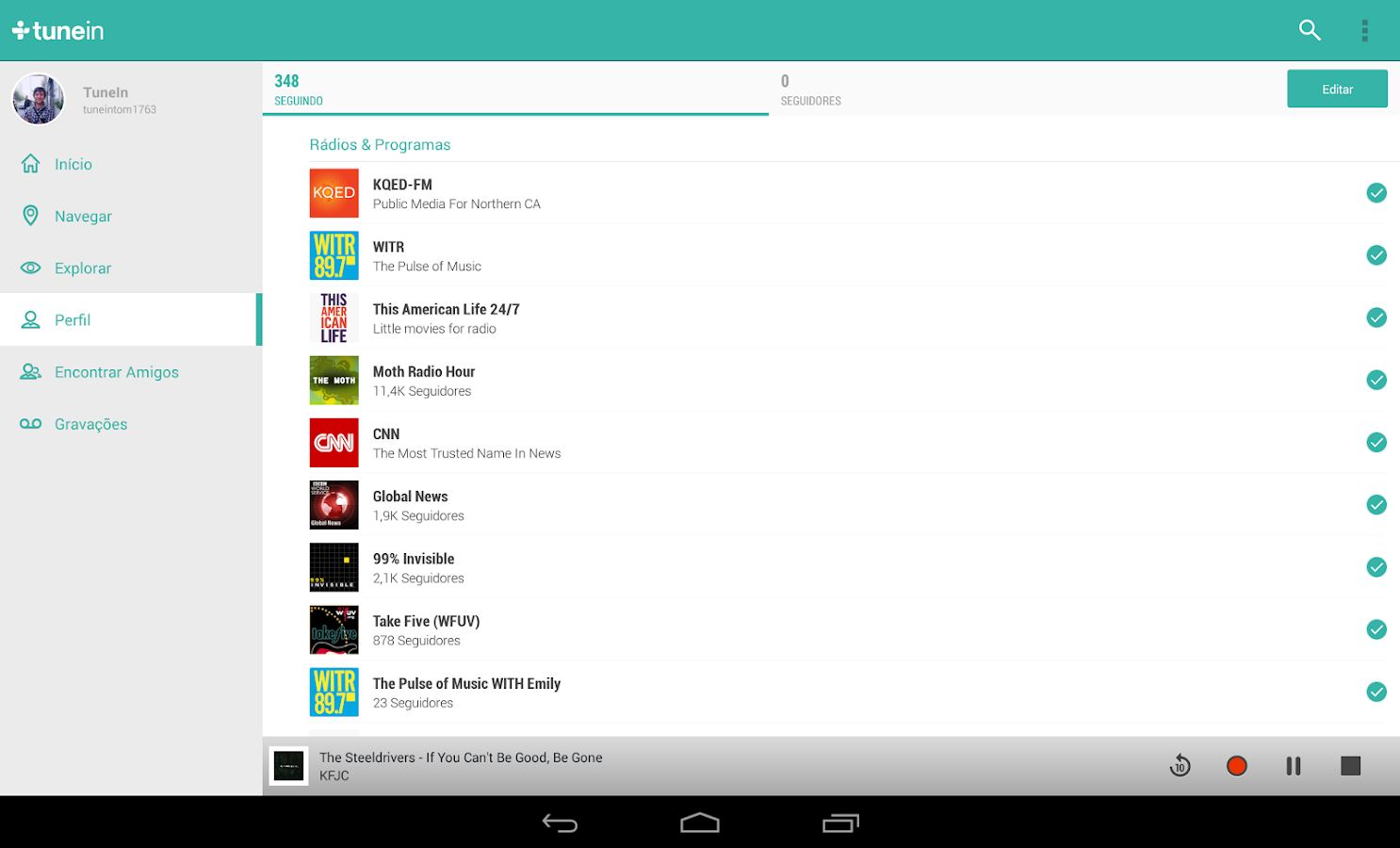 TuneIn Radio Pro - screenshot