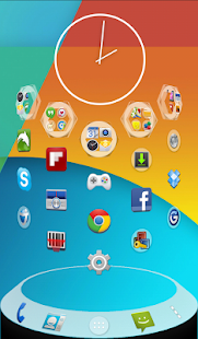 Next Launcher Theme KitKat 4.4 - screenshot thumbnail