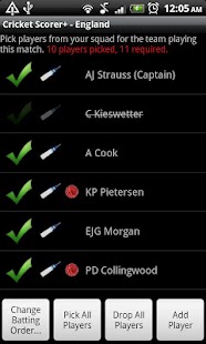 Cricket Scorer+ for Android Screen 3