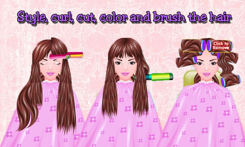 Free Girls Game Hair Salon Screen 3