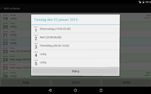 Skiftschema PLUS Screenshots 8