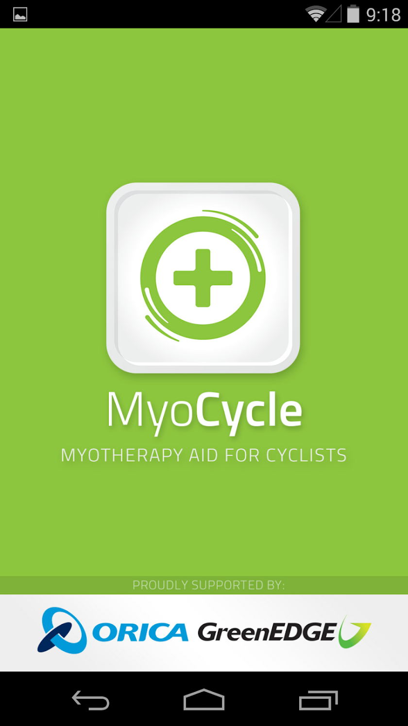 MyoCycle Screen 1