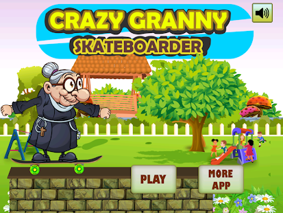 Crazy Angry Granny Skate Run